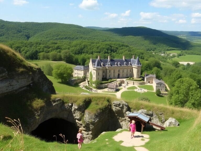 Dordogne para Famílias: Castelos, Cavernas e Exploração do Luxuoso Campo