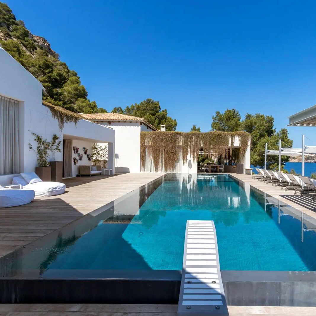 Luxury villa rental Ibiza Spain — Villa Willpower Mescal private infinity pool