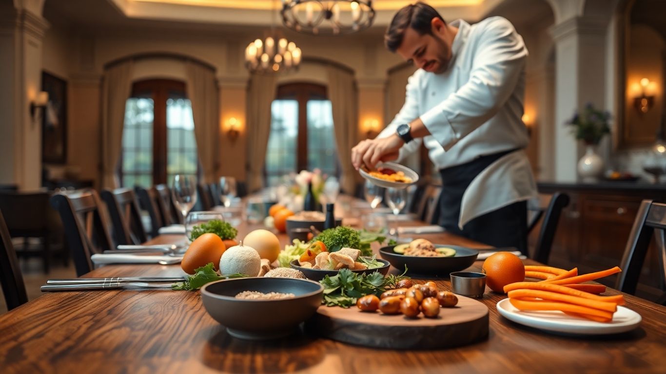 Un paraíso para el gastrónomo: Reservar una villa con chef privado o clases de cocina