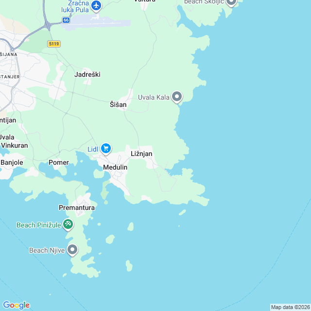 Approximate location