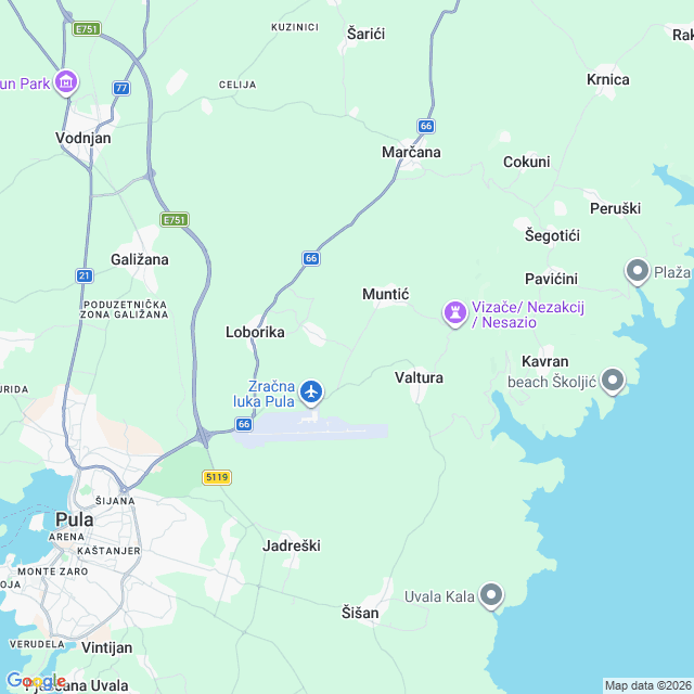 Approximate location