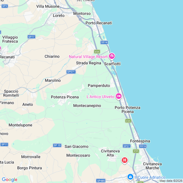 Approximate location