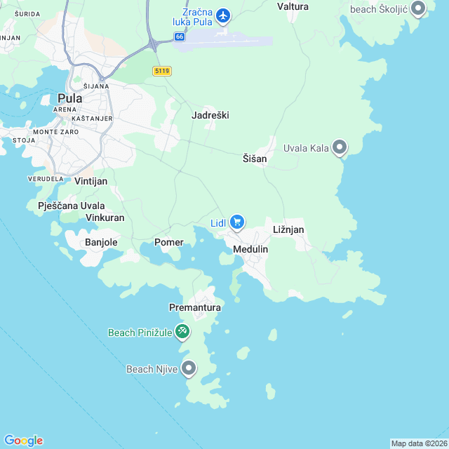 Approximate location