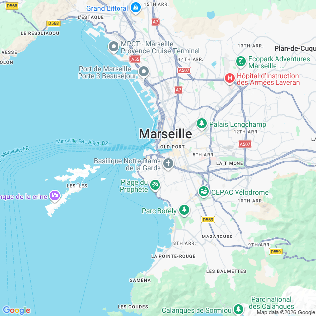 Approximate location