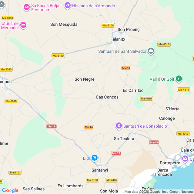 Approximate location