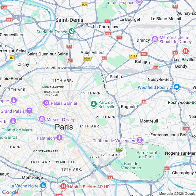 Approximate location
