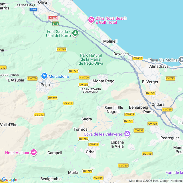 Approximate location