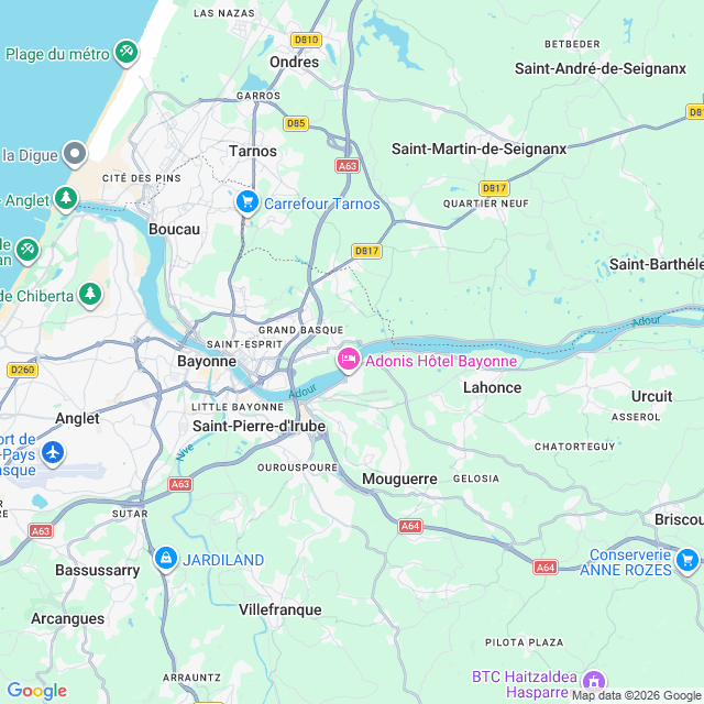 Approximate location