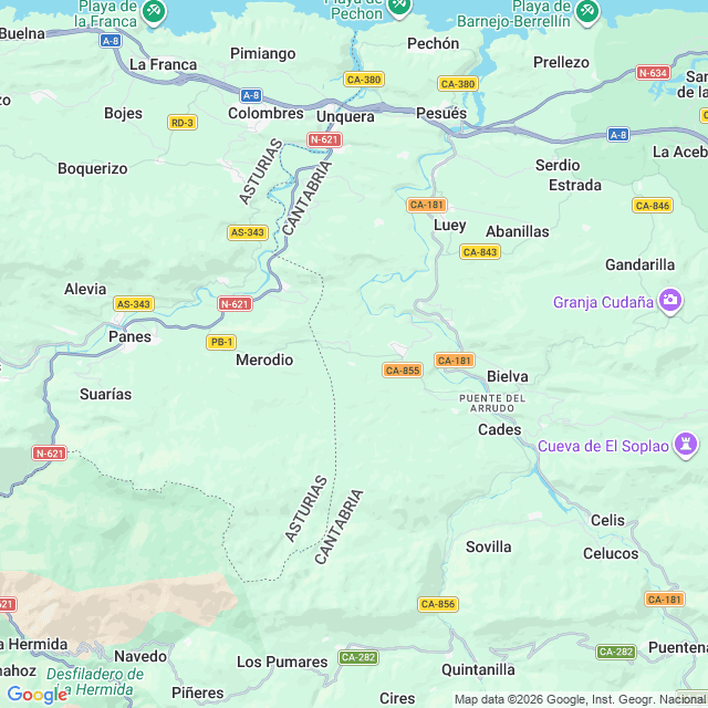 Approximate location