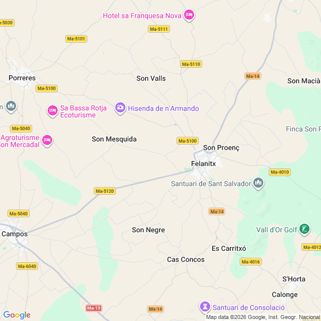 Approximate location