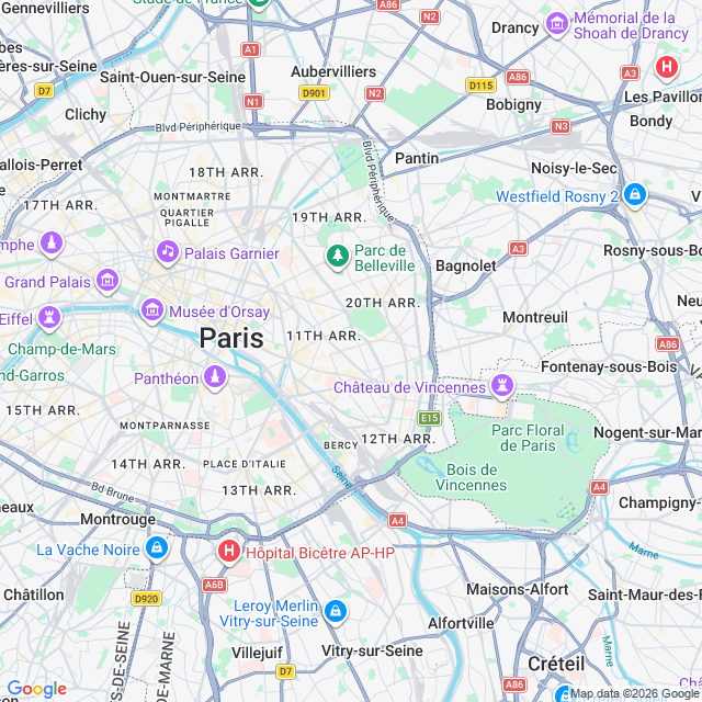 Approximate location