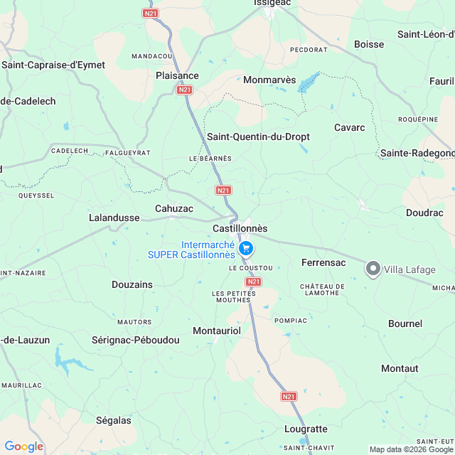 Approximate location