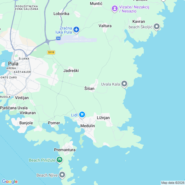 Approximate location