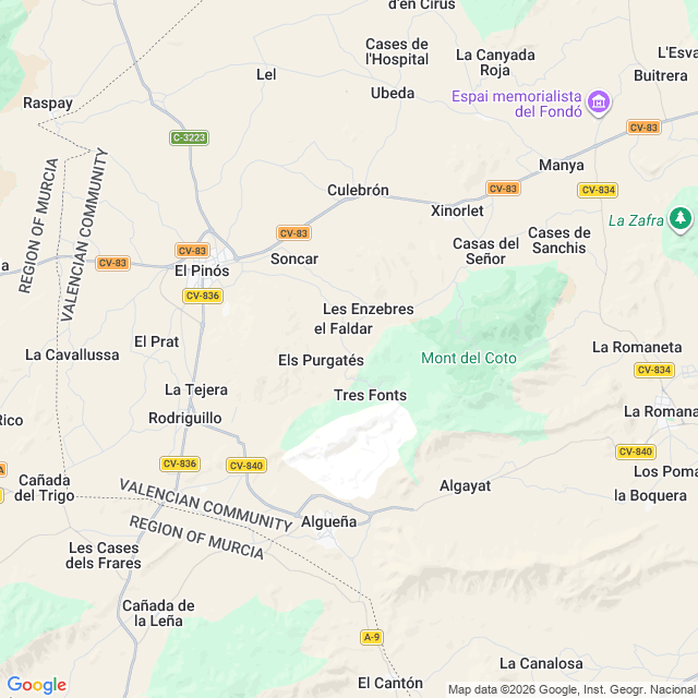 Approximate location