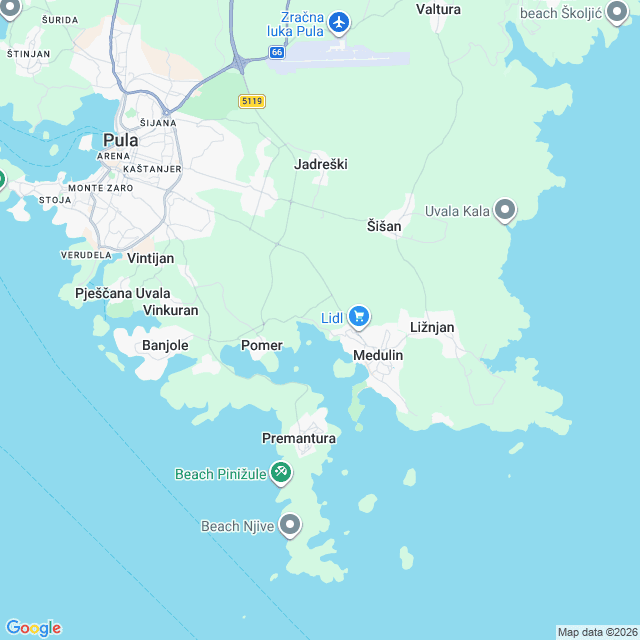 Approximate location