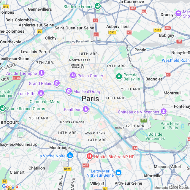 Approximate location