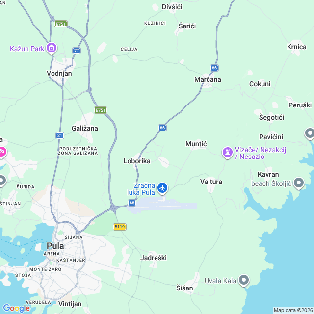 Approximate location